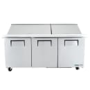 True TSSU-72-30M-B-ST-HC 72" TSSU Series Mega Top Sandwich/Salad Prep Table w/ Refrigerated Base, 115v thumbnail 2