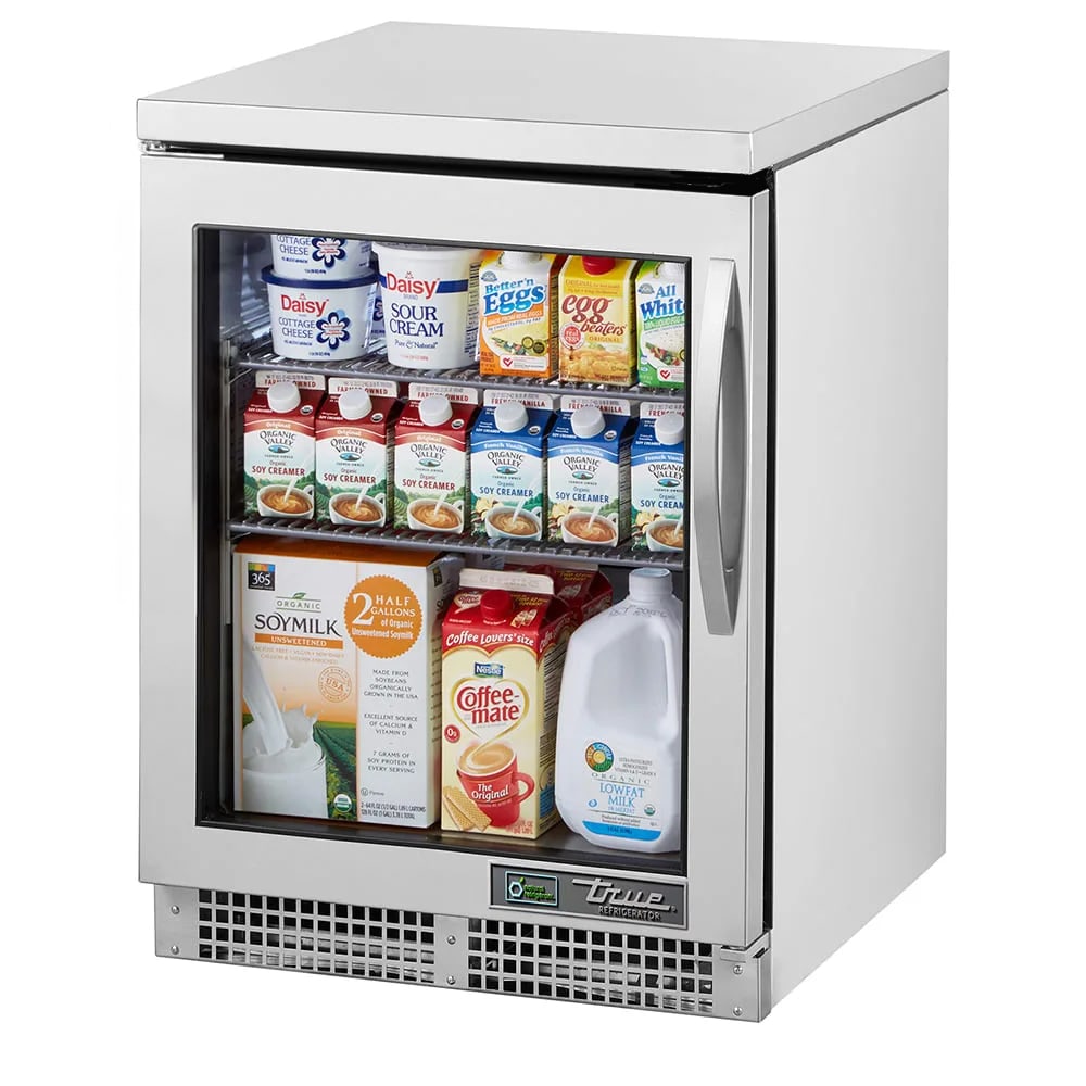 True TUC-24G-HC~FGD01 24" W Undercounter Refrigerator w/ (1) Section & (1) Left Hinge Door, 115v