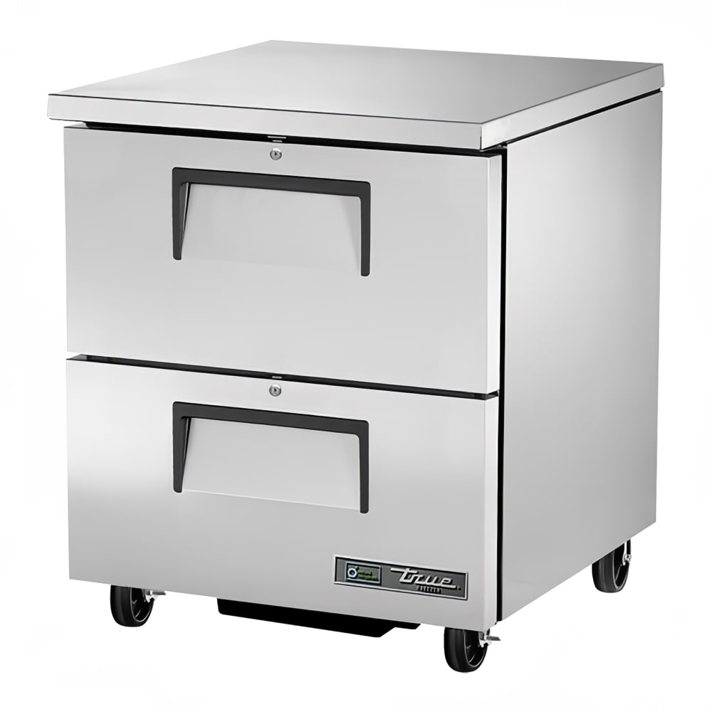 True TUC-27F-D-2-HC 28" W Undercounter Freezer w/ (1) Section & (2) Drawers, 115v