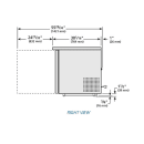 True TUC-27F-HC-LP 27 5/8"W Undercounter Freezer w/ (1) Section & (1) Door, 115v thumbnail 2