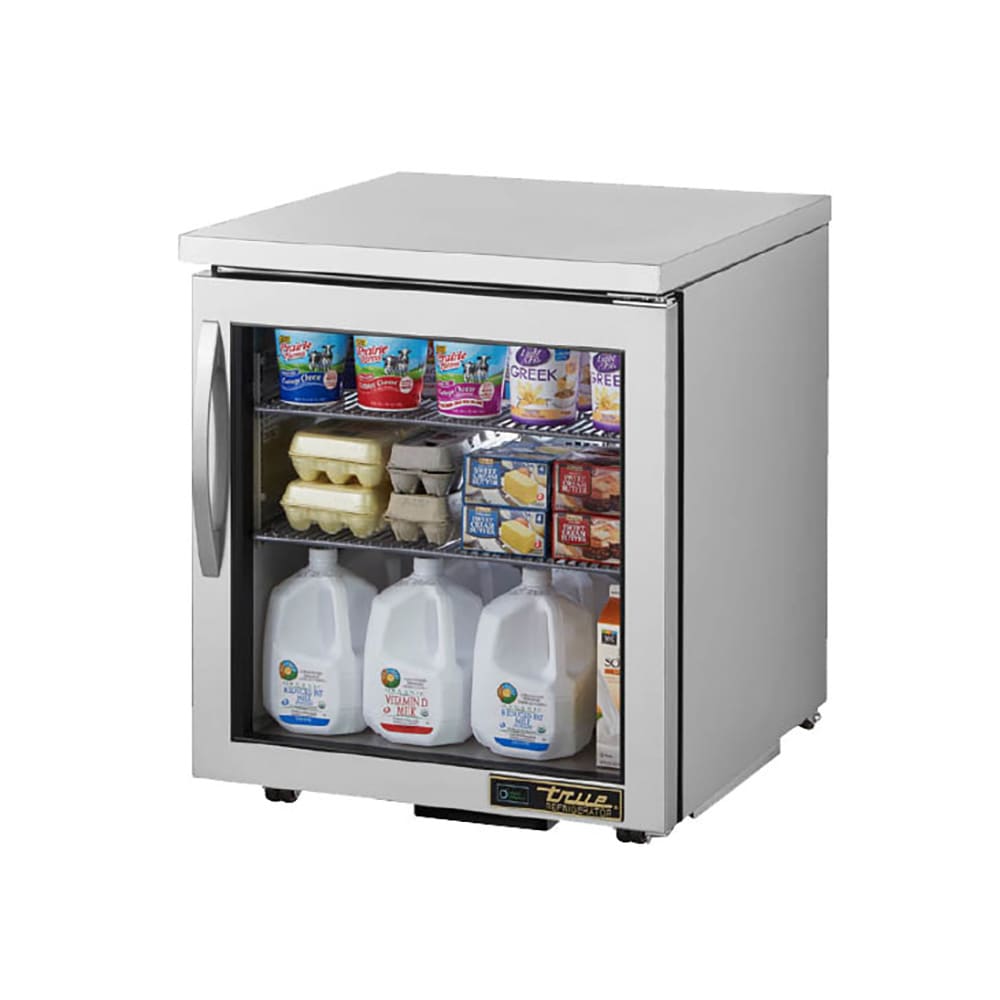 True TUC-27G-HC~FGD01-LP 27" W Undercounter Refrigerator w/ (1) Section & (1) Right Hinge Door, 115v