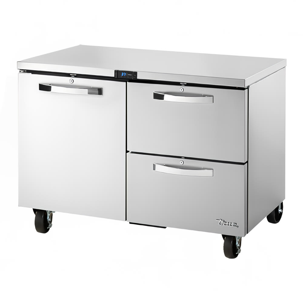 True TUC-48D-2-HC~SPEC3 48" W Undercounter Refrigerator w/ (2) Sections, (2) Drawers & (1) Door, 115v