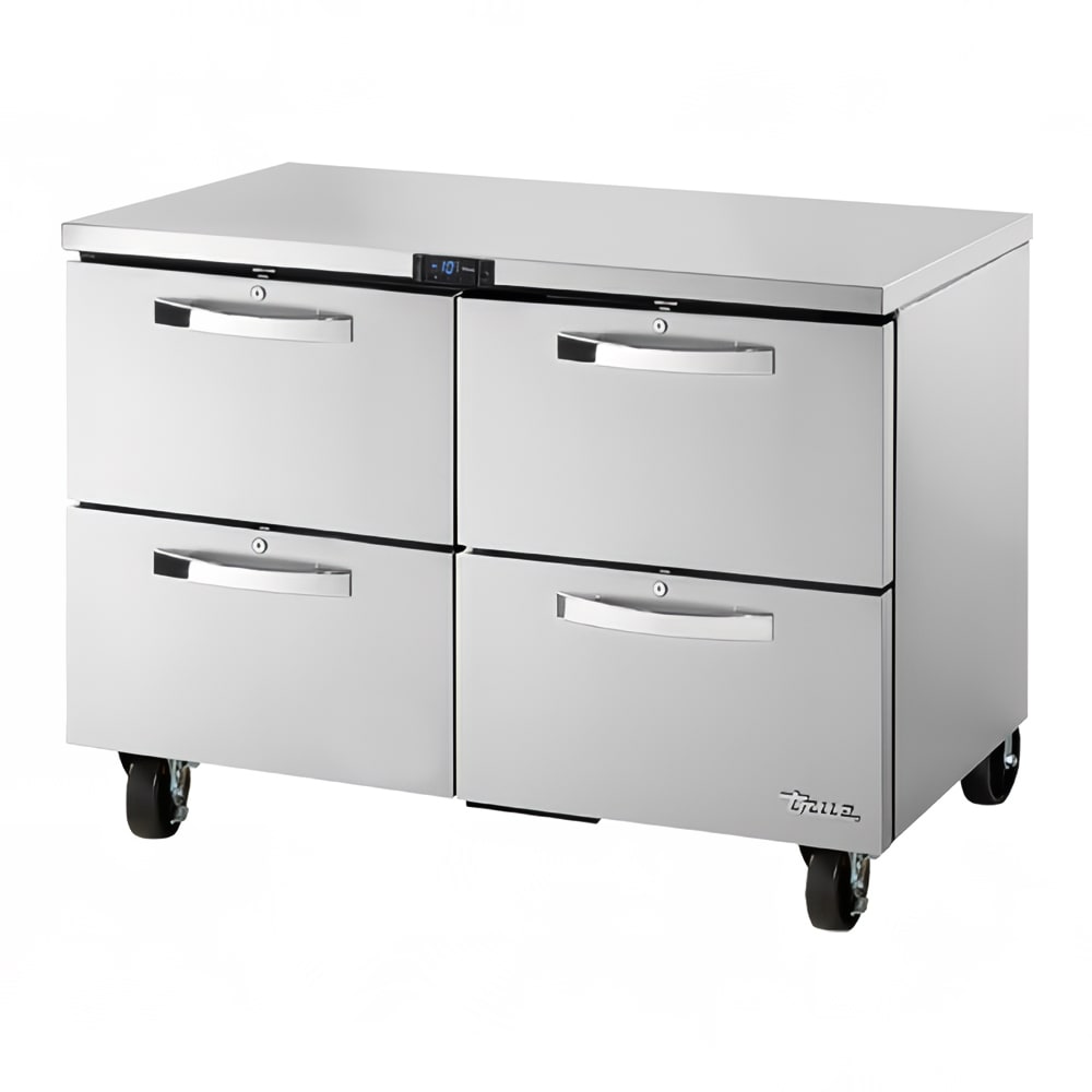 True TUC-48F-D-4-HC~SPEC3 48" W Undercounter Freezer w/ (2) Sections & (4) Drawers, 115v