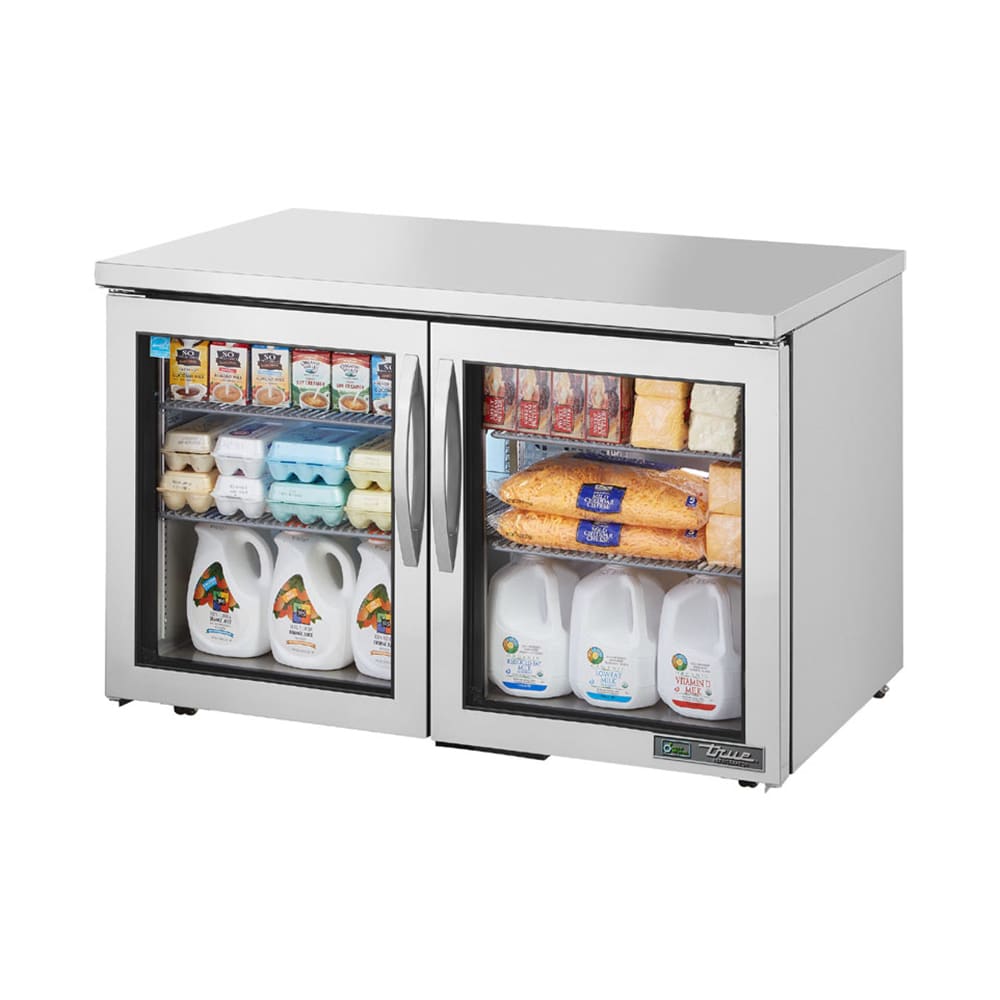 True TUC-48G-HC~FGD01-LP 48 3/8" Undercounter Refrigerator w/ (2) Sections & (2) Doors, 115v