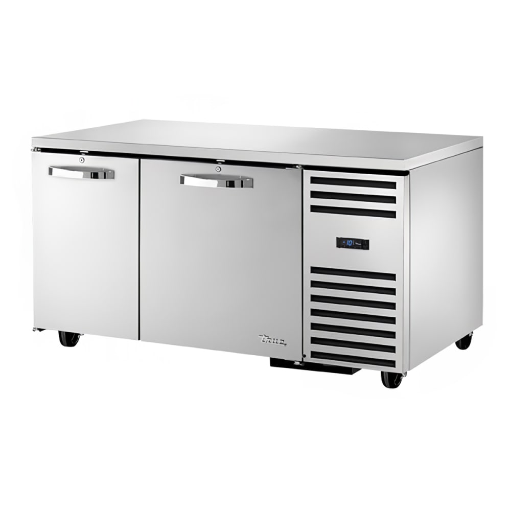 True TUC-60-32F-HC~SPEC3 60" W Undercounter Freezer w/ (2) Sections & (2) Doors, 115v