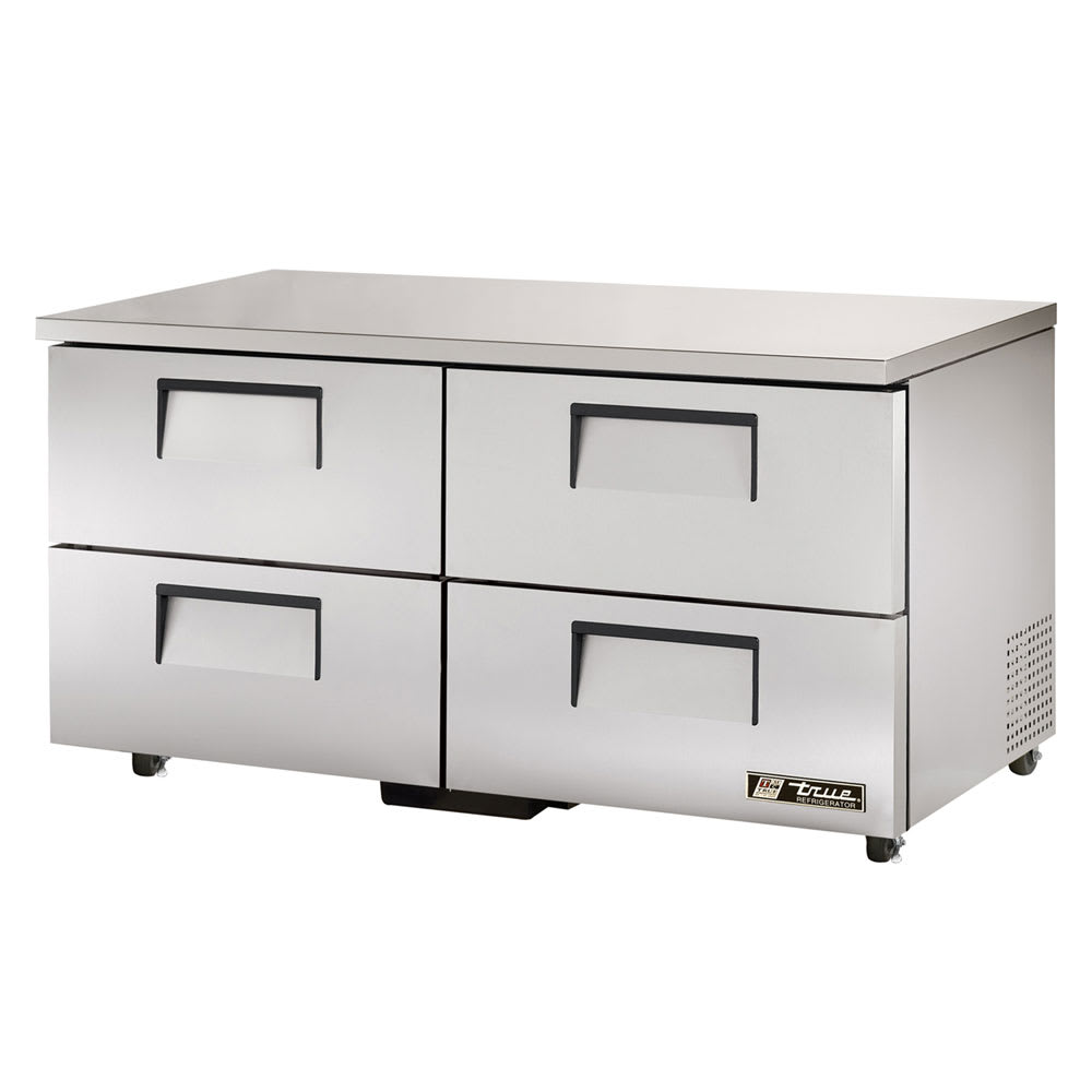 True TUC-60D-4-HC ADA 60" W Undercounter Refrigerator w/ (2) Sections & (4) Drawers, 115v