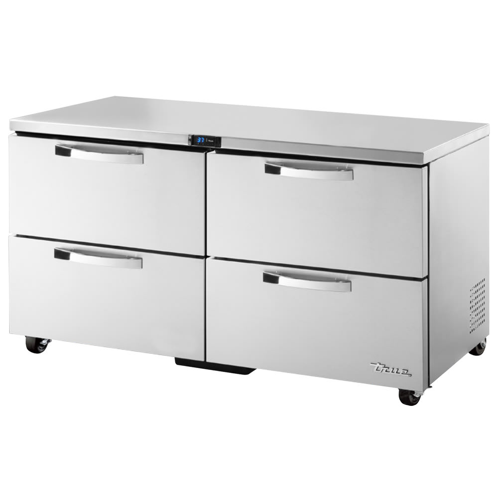 True TUC-60D-4-HC~SPEC3 ADA 60" W Undercounter Refrigerator w/ (2) Sections & (4) Drawers, 115v