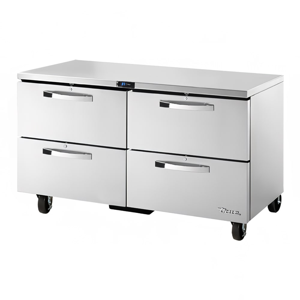 True TUC-60D-4-HC~SPEC3 60" W Undercounter Refrigerator w/ (2) Sections & (4) Drawers, 115v