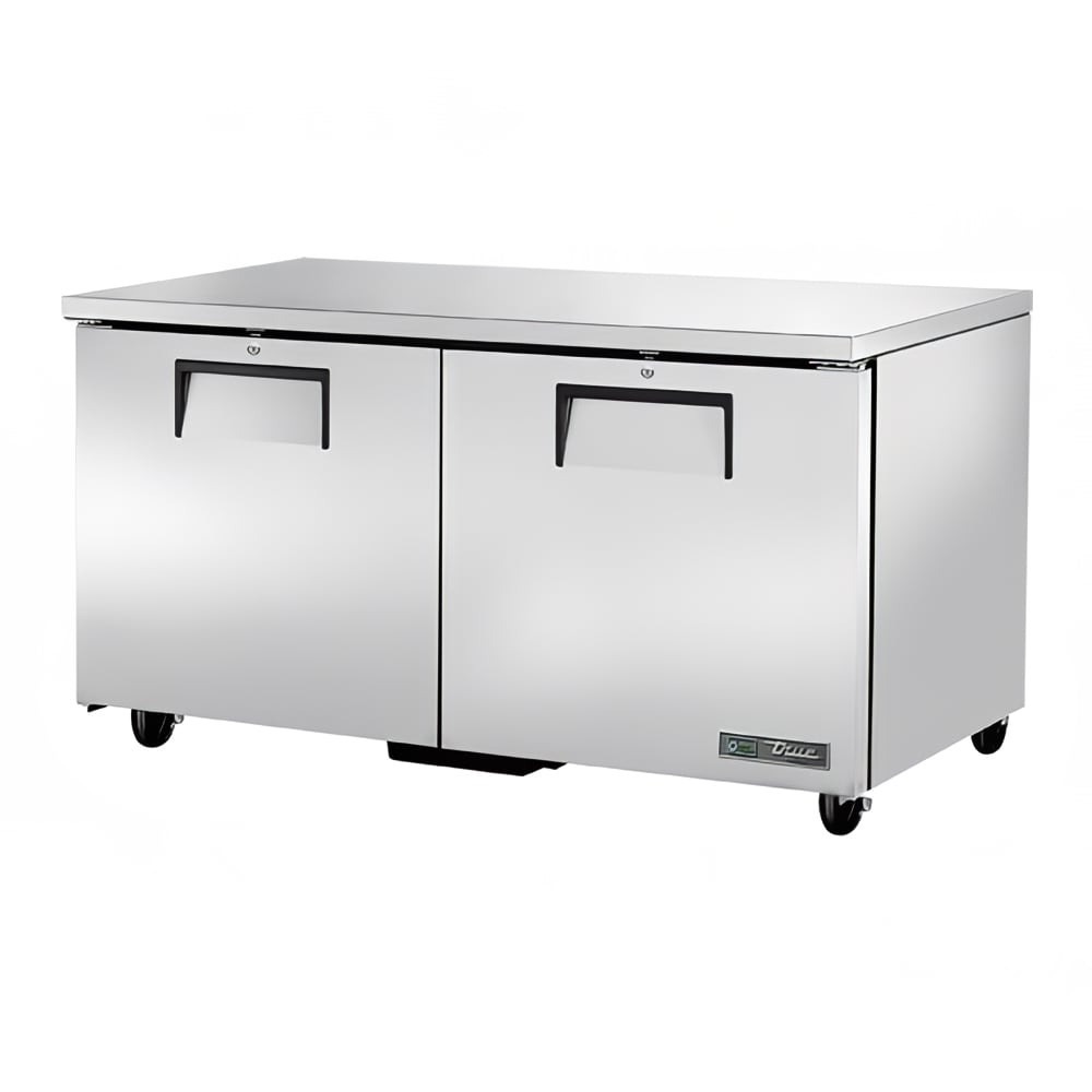True TUC-60F-HC 60" W Undercounter Freezer w/ (2) Sections & (2) Doors, 115v