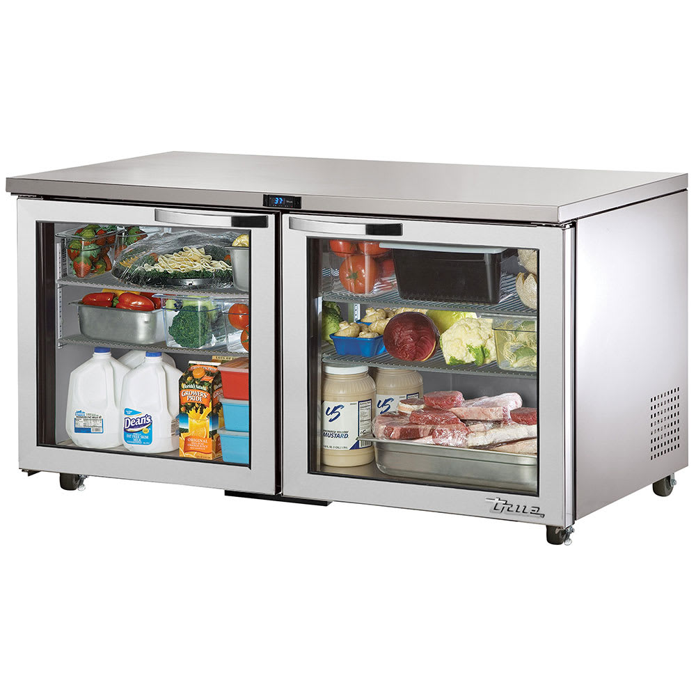 True TUC-60G-HC~SPEC3 60" W Undercounter Refrigerator w/ (2) Sections & (2) Doors, 115v