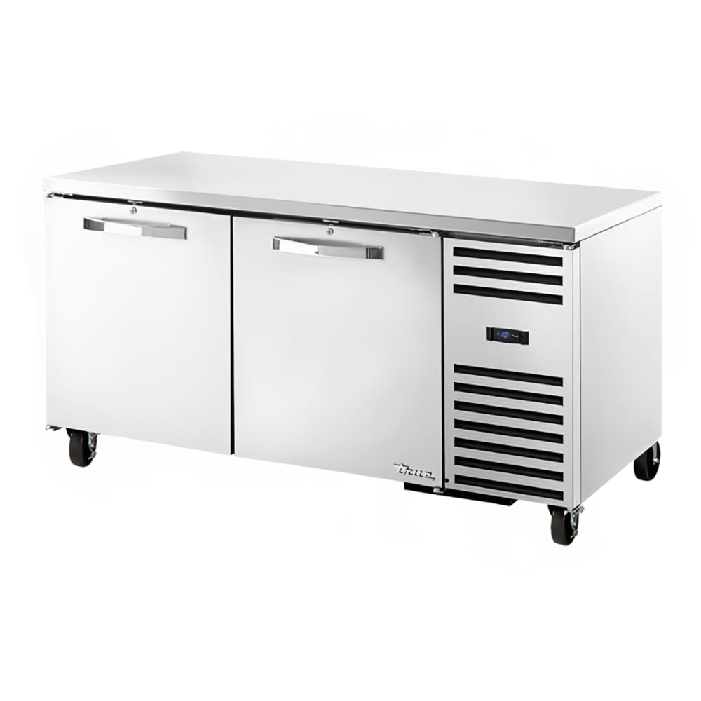 True TUC-67F-HC~SPEC3 67" W Undercounter Freezer w/ (2) Sections & (2) Doors, 115v