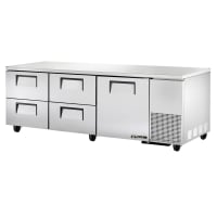 True TUC-93D-4-HC~SPEC3 93" W Undercounter Refrigerator w/ (3) Sections, (1) Door & (4) Drawers, 115v thumbnail 2