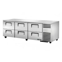 True TUC-93D-6-HC~SPEC3 93" W Undercounter Refrigerator w/ (3) Sections & (6) Drawers, 115v thumbnail 2