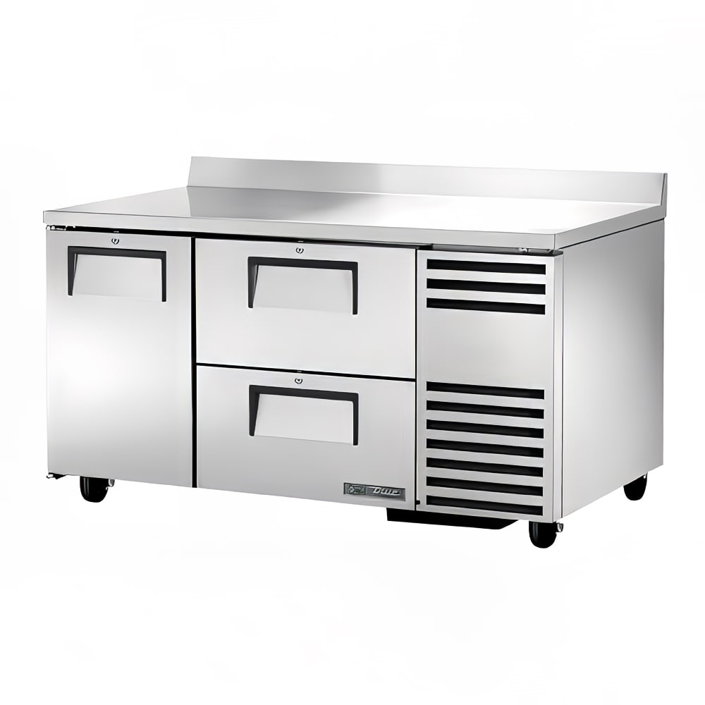 True TWT-60-32D-2-HC 60" Worktop Refrigerator w/ (2) Sections &(2) Drawers, 115v