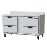 True TWT-60D-4-HC 60" Worktop Refrigerator w/ (2) Sections & (4) Drawers, 115v thumbnail 2