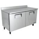 True TWT-60F-HC 60 1/2" W Worktop Freezer w/ (2) Sections & (2) Doors, 115v thumbnail 2