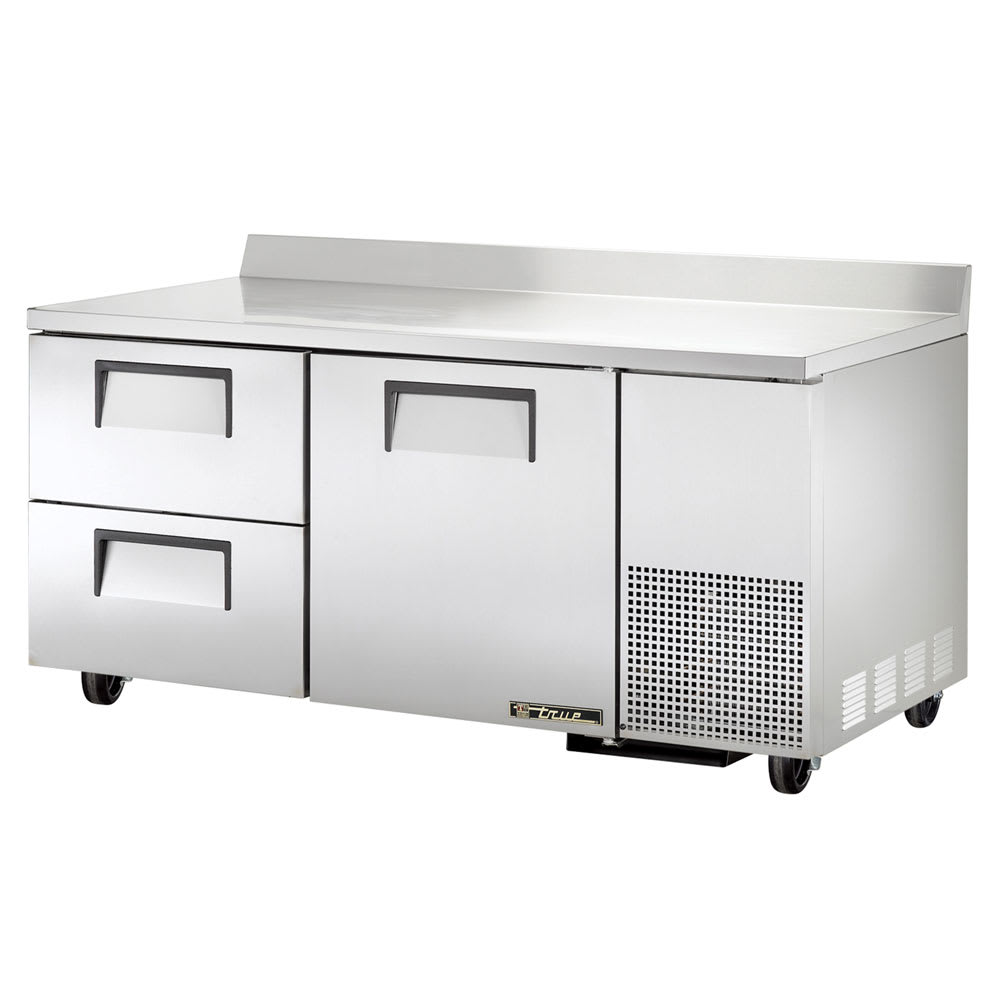 True TWT-67D-2-HC 67" Worktop Refrigerator w/ (2) Sections & (2) Drawers, 115v