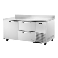 True TWT-67D-2-HC 67" Worktop Refrigerator w/ (2) Sections & (2) Drawers, 115v thumbnail 2