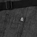 Hedley & Bennett Full Length Bib Apron w/ (2) Pockets - 33" x 30", Cotton, Peppercorn Grey (HB001208) thumbnail 2