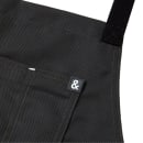 Hedley & Bennett Full Length Bib Apron w/ (2) Pockets - 33" x 30", Cotton, Char Grey (HB001229) thumbnail 2