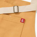 Hedley & Bennett Full Length Bib Apron w/ (2) Pockets - 33" x 30", Cotton, Egg Yolk Yellow (HB001543) thumbnail 2