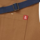 Hedley & Bennett Full Length Bib Apron w/ (2) Pockets - 39 1/2" x 37", Cotton, Denver Brown (HB001633) thumbnail 2