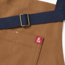 Hedley & Bennett Full Length Bib Apron w/ (2) Pockets - 33" x 30", Cotton, Denver Brown (HB001635) thumbnail 2