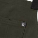 Hedley & Bennett Full Length Bib Apron w/ (2) Pockets - 33" x 30", Cotton, Olive Green (HB001640) thumbnail 2