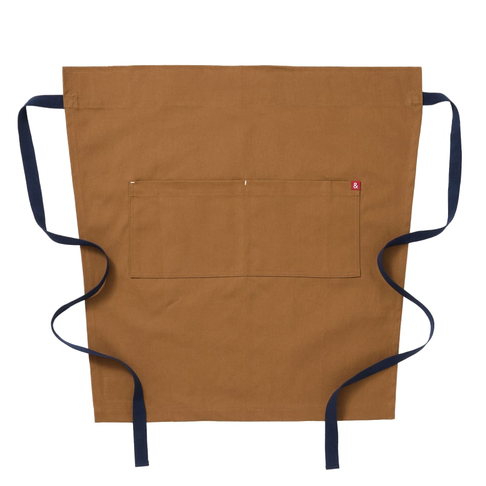 Hedley & Bennett 2 Pocket Bistro Apron - 21" x 28", Cotton, Denver Brown (HB001718)