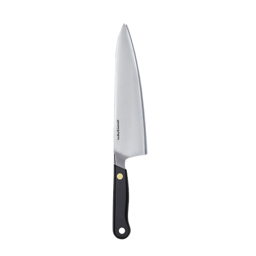 Hedley & Bennett 8" Chef's Knife w/ Steel Black Handle, Steel (HB001727)
