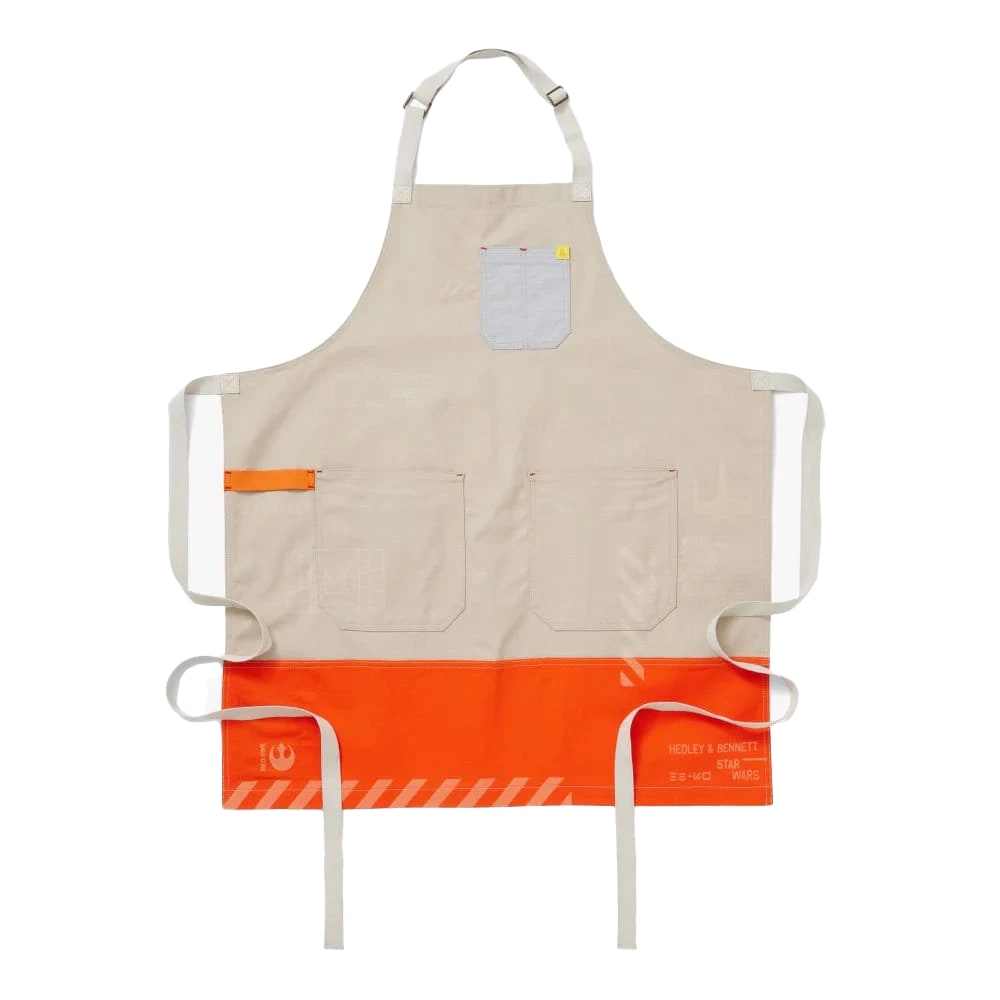 Hedley & Bennett Full Length Bib Apron w/ (2) Pockets - 33" x 30", Cotton, STAR WARS™ Luke Skywalker (HB001802 (CTFD-ESS-SWLK))