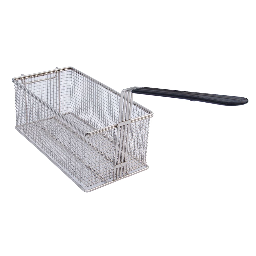 Globe BASKET1530 Fryer Basket w/ Uncoated Handle & Rear Hook, 13 1/2" x 7" x 5 3/4"