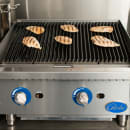 Globe GCB24G-RK 24" Countertop Gas Charbroiler w/ Reversible Grates, Char Rock, Stainless thumbnail 7