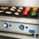 Globe GCB36G-CR 36" Countertop Gas Charbroiler w/ Reversible Grates, Radiant, Stainless thumbnail 7