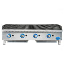 Globe GCB48G-CR 48" Countertop Gas Charbroiler w/ Reversible Grates, Radiant thumbnail 2