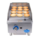Globe GG15G 15" Gas Griddle w/ Manual Controls - 1" Steel Plate, Convertible thumbnail 5