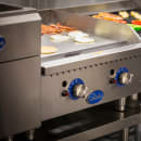 Globe GG24G 24" Gas Griddle w/ Manual Controls - 1" Steel Plate, Convertible thumbnail 10