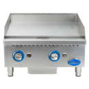 Globe GG24G 24" Gas Griddle w/ Manual Controls - 1" Steel Plate, Convertible thumbnail 2