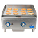 Globe GG24G 24" Gas Griddle w/ Manual Controls - 1" Steel Plate, Convertible thumbnail 5