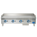 Globe GG48G 48" Gas Griddle w/ Manual Controls - 1" Steel Plate, Convertible thumbnail 2