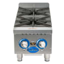 Globe GHP12G 12" Gas Hot Plate w/ (2) Burners & Manual Controls, Convertible thumbnail 2