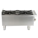 Globe GHP12G 12" Gas Hot Plate w/ (2) Burners & Manual Controls, Convertible thumbnail 3