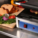 Globe GPG10 Single Commercial Panini Press w/ Cast Iron Grooved Plates, 120v thumbnail 10