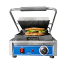 Globe GPG10 Single Commercial Panini Press w/ Cast Iron Grooved Plates, 120v thumbnail 5