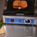 Globe GPG10 Single Commercial Panini Press w/ Cast Iron Grooved Plates, 120v thumbnail 8