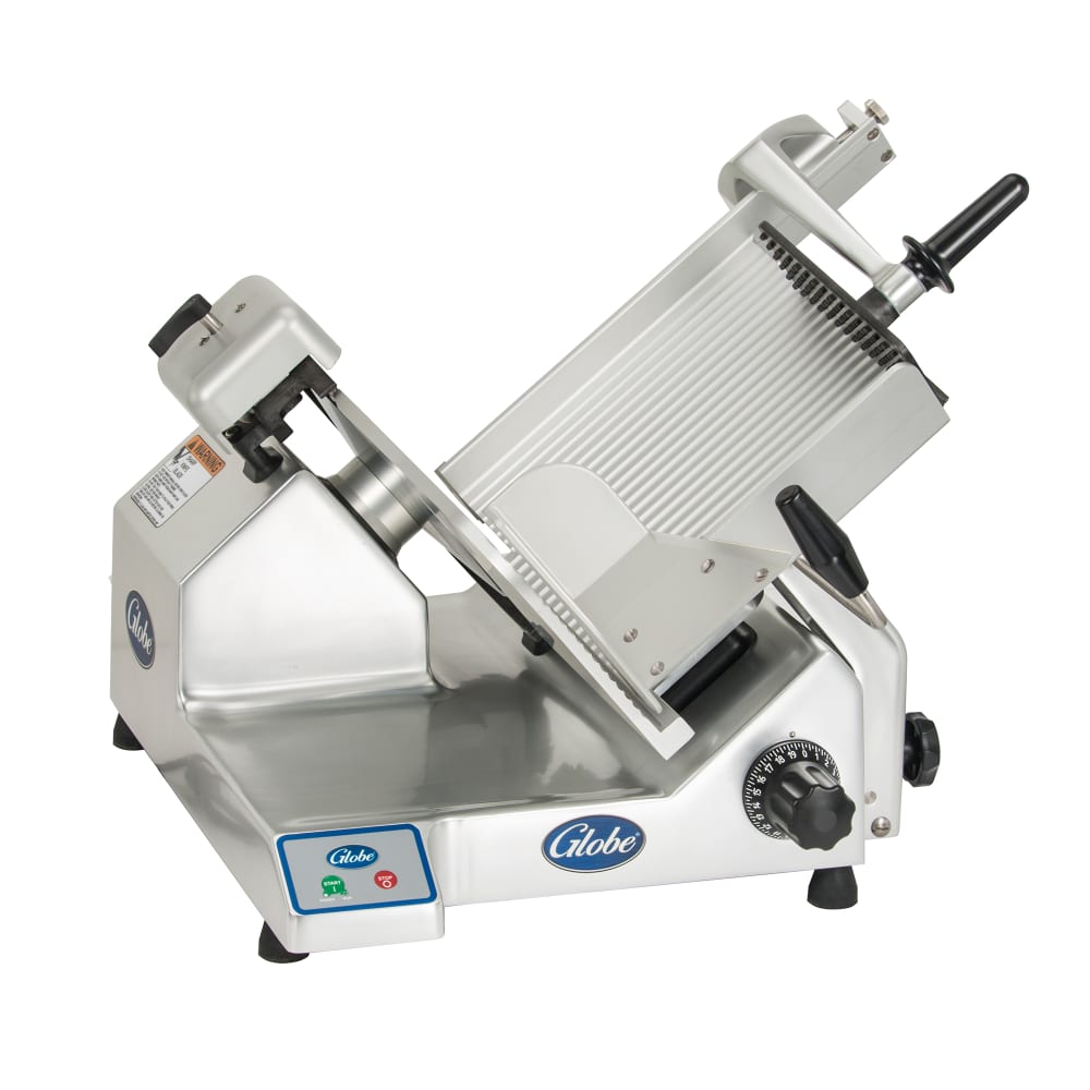 Globe S13 Manual Meat & Cheese w/ 13" Blade, Belt Driven, Aluminum, 1/2 hp