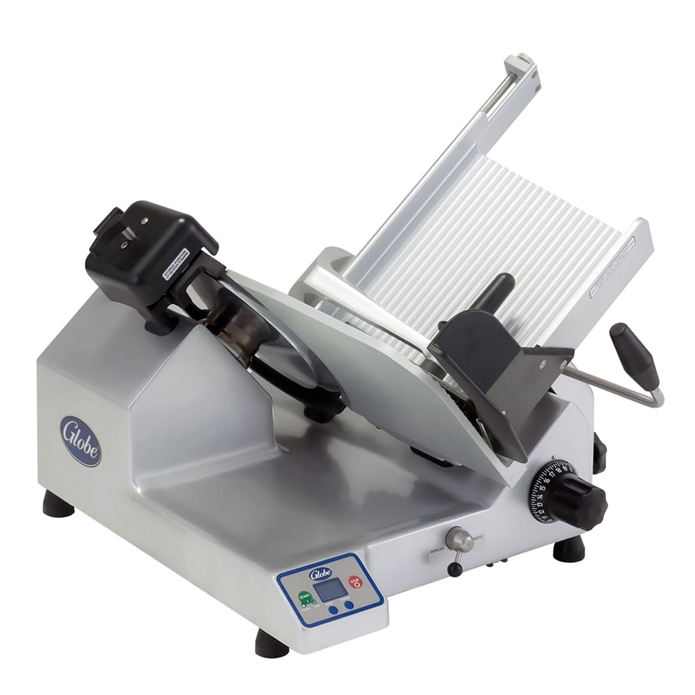Globe SG13 Manual Meat & Cheese w/ 13" Blade, Belt Driven, Aluminum, 1/2 hp