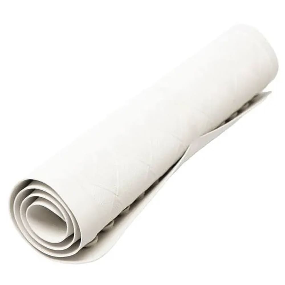 Hospitality 1 Source Bathmat w/ Suction Backing - 22" x 14", Rubber, White (1422BM-WH)