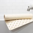 Hospitality 1 Source Bathmat w/ Suction Backing - 28" x 16", Rubber, Ecru (1628BM-EC) thumbnail 2