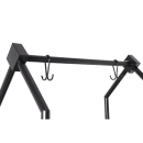 Hospitality 1 Source Luggage Cart w/ Plywood Deck - 43"L x 25"W x 75"H, Black (BCF105BL) thumbnail 3